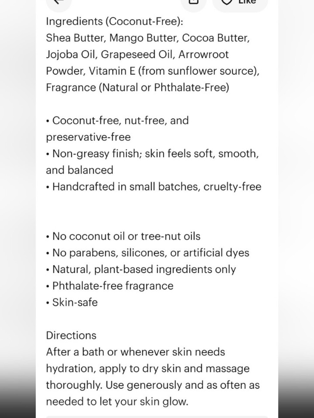 Dani & Dior New SDJ 62 Whipped Body Butter All Natural Ingredients - Picture 3 of 3